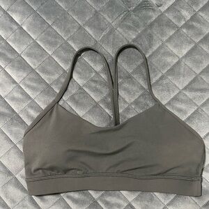 Lululemon Flow Y Bra Nulu Light Support Graphite Grey 10
